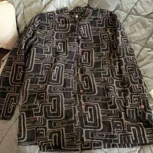 Sheer black beautiful dress blouse Multiples brand